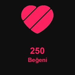 250 Beğeni