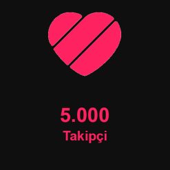 5.000 Takipçi