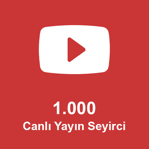Youtube Canlı İzlenme 1000