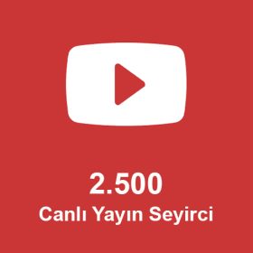 2.500 Canlı Yayın İzlenme